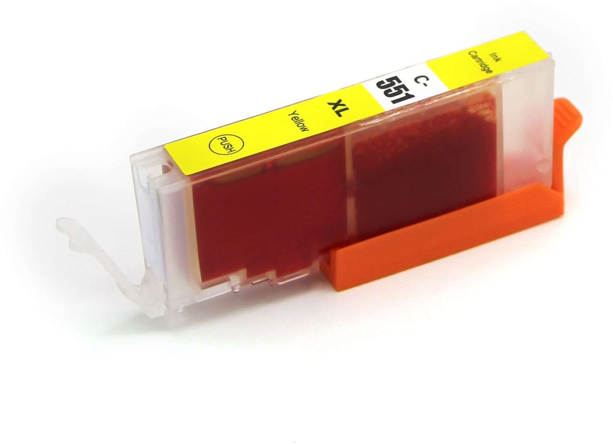 Cartridges Geschikt voor Canon PGI-550 / CLI-551 Geel | Geschikt voor Canon Pixma Printers: MG5450 / MG5550 / MG5650 / MG6350 / MG6450 / MG6650 / MG7150 / MG7550 / IP7250 / MX925 / MX725 / IX6850 / IP8750