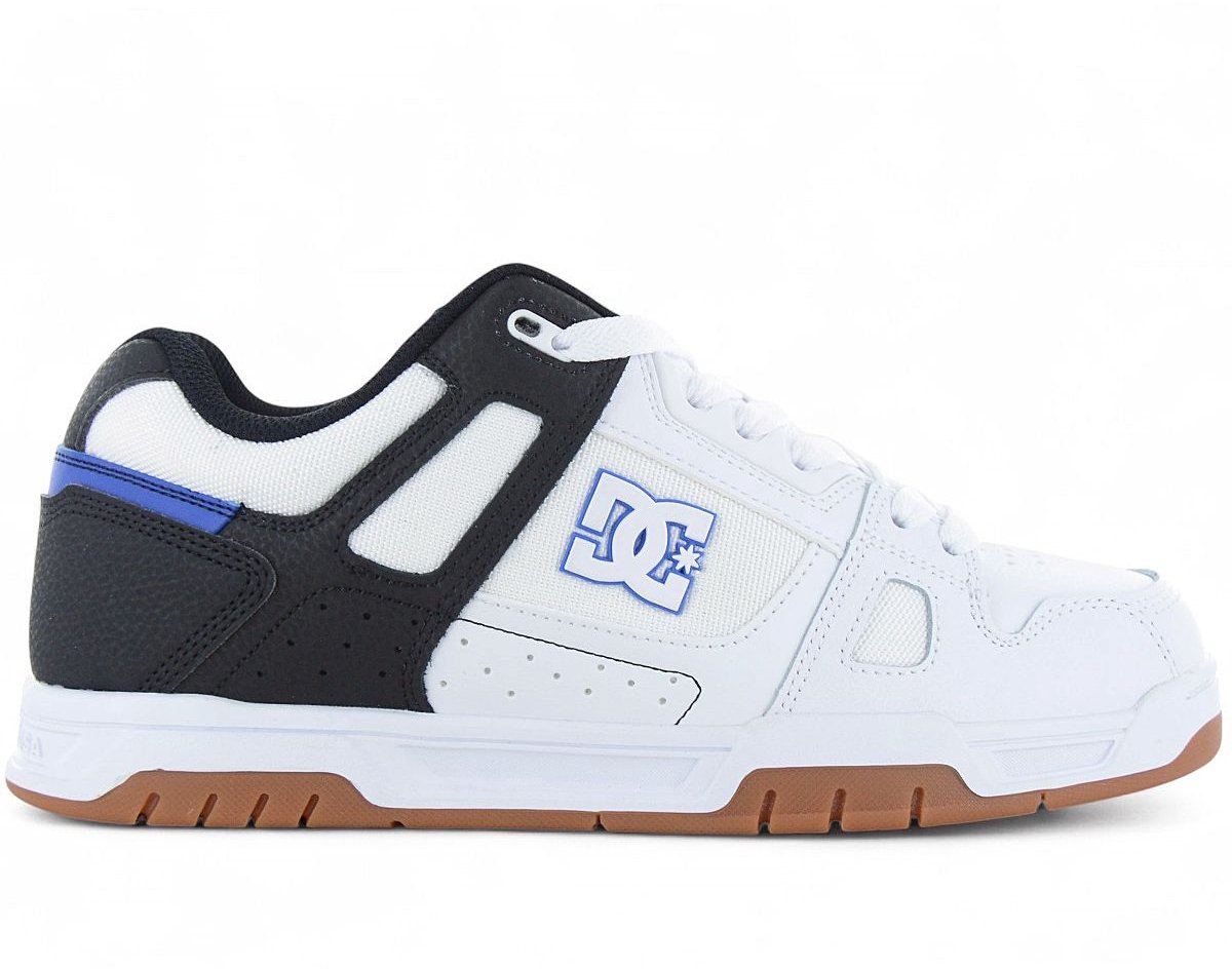 DC Shoes Stag - Heren Sneakers Skater Skate Schoenen Leer Wit DC01813-100