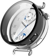 Stravo Full Cover Hoesje met Screenprotector – Geschikt voor Huawei Watch GT 7 / GT 6 41mm – Hardcase Beschermhoesje / Case – Zwart