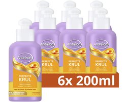 Andrélon Lichtgewicht Leave-in Haarcrème - Perfecte Krul - 6 x 200 ml