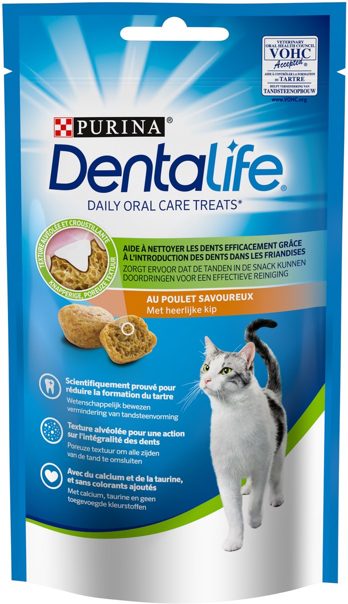 DentaLife Kauwsnacks Kat - Kip - 3 x 40 g