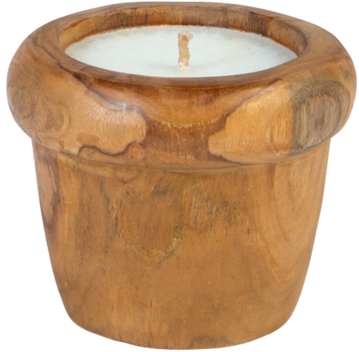 Morrigan - Kaars - Shab - H 10.0cm x ⌀ 13cm - Natuurlijk