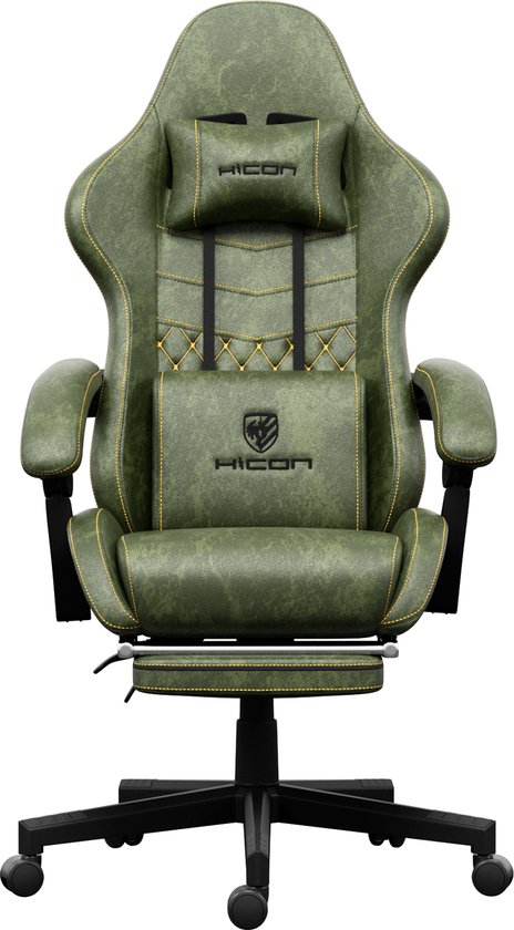 HICON Gaming Chair Vittoria Ergonomisch Groen - Gaming - €99,99