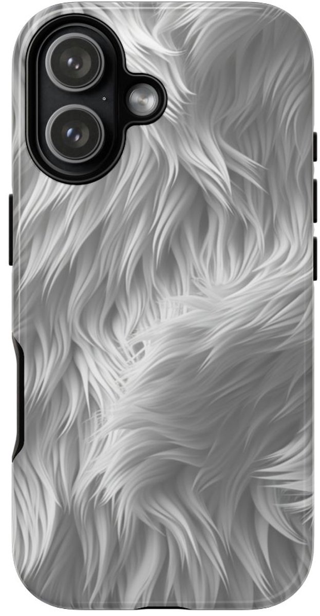 Wit Bontstructuurpatroon – Telefoonhoesje Geschikt voor iPhone 17