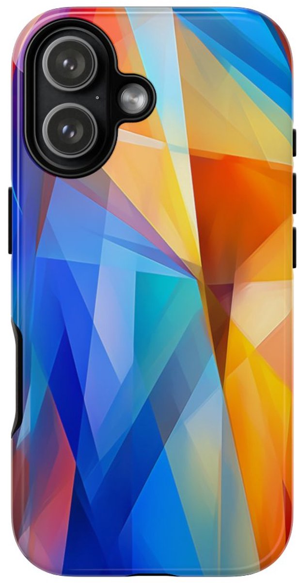 Levendig Geometrisch Abstract Ontwerp – Telefoonhoesje Geschikt voor iPhone 17