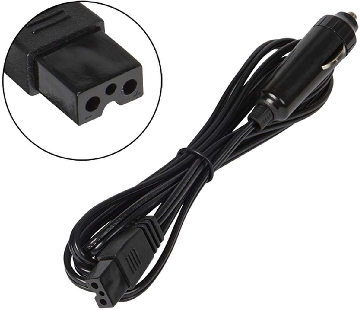 BLOW Koelbox Autoladerkabel - 12V Sigarettenplug naar 3-Pins Aansluiting - 2 Meter