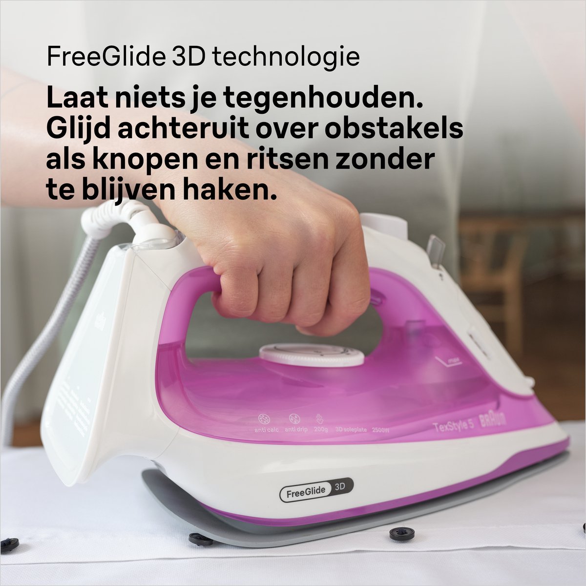 Braun TexStyle 5 Dampfbügeleisen SI 5037 VI im Bügeleisen Vergleich 2024
