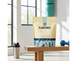 Plantforce Synergy Proteïne - Vanille - 800 gram - Heerlijke Vegan Eiwitshake met een compleet aminozuren profiel