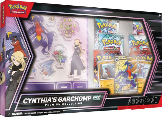 Pokémon TCG - Cynthia's Garchomp ex Premium Collection - met Boosters, Promo’s & Standees