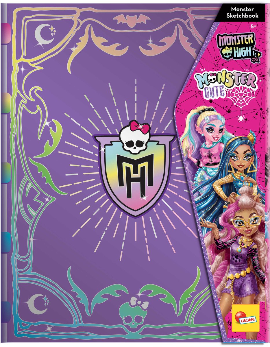 Lisciani - monster high - schetsboek - monster cute