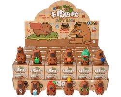 24 stuks sleutelhanger capibara - keychain capybara - uitdeel cadeautje traktatie - speelgoed voor kinderen - blind box - per stuk verpakt in een mooi doosje