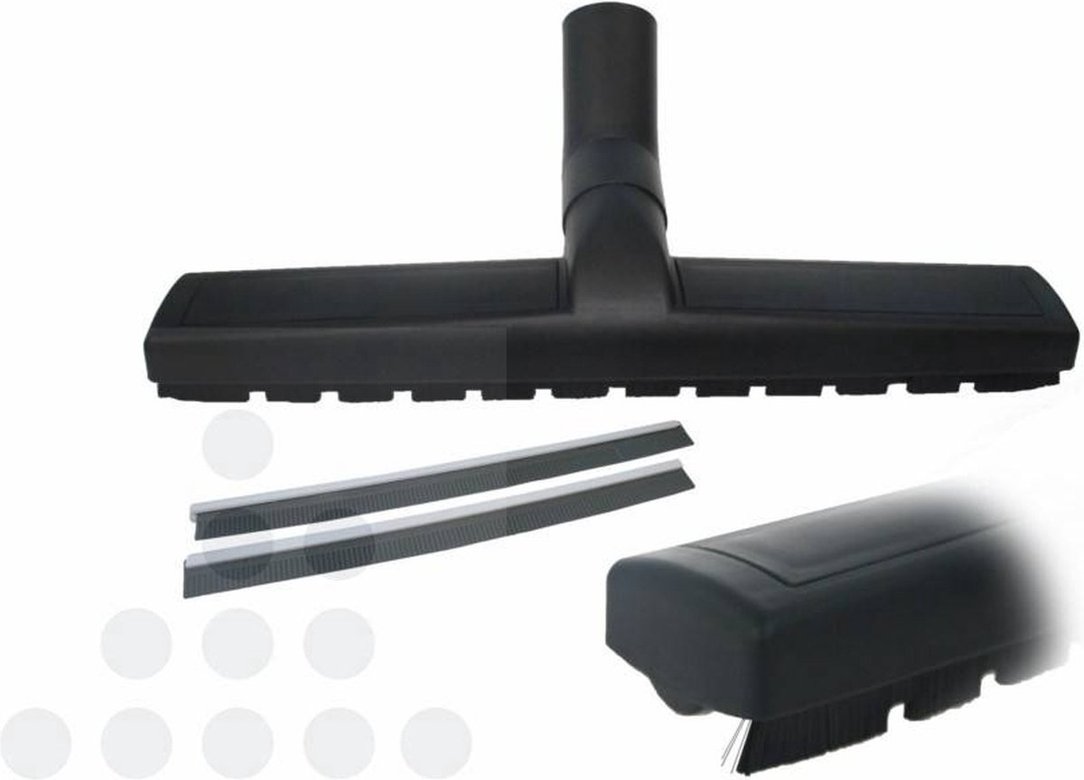 SQOON® Harde Vloerenborstel – 36 mm – 36 cm Breed – Nat & Droog – Met Wieltjes