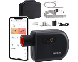 INKBIRD ISC-027BW Wi-Fi Bluetooth BBQ Temperatuurregelaar, Premium kwaliteit- Automatische Smoker Thermometer met 4 sondes voor Big Green Egg, Kamado Joe, Primo, Vision Grill, Akorn Kamado