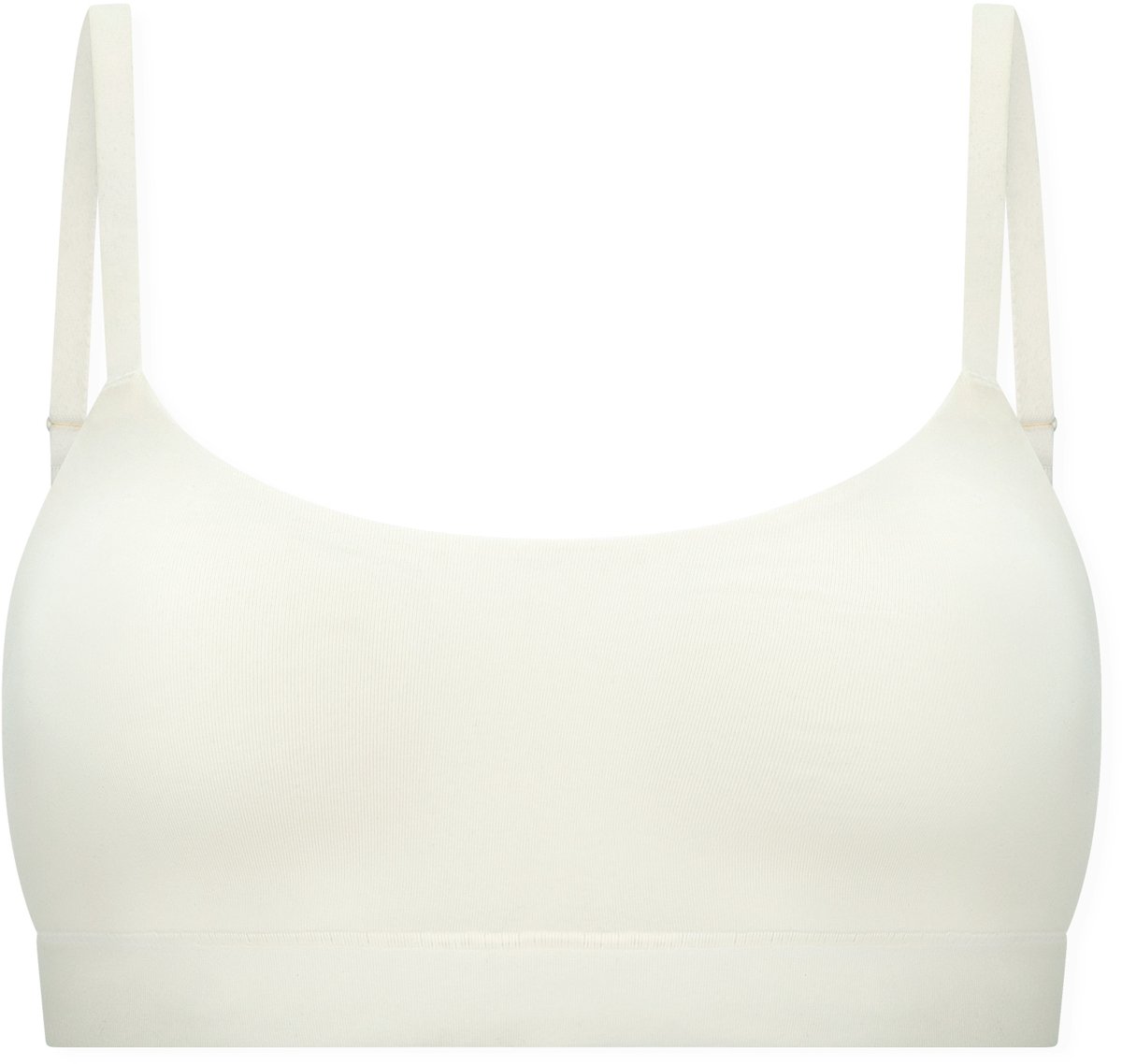 Schiesser Bustier Unique Cotton met uitneembare pads - Dames Beha wit