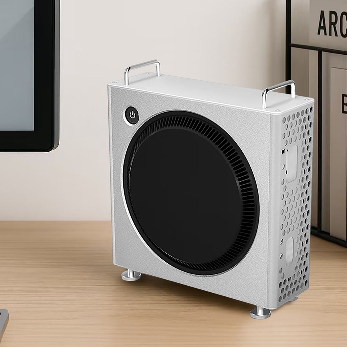 Topmelon Desktopstandaard en Standaard voor Mac Mini M4/M4 Pro - Aluminium Standaard - esktop Behuizing met Optimale Koeling