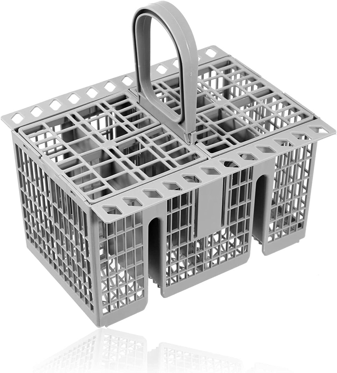 Bestekmand voor vaatwasser (9,5 x 5,4 x 4,8 inch) voor Hotpoint 99673-8729, C00257140 C00386607, compatibel met GE, Whirlpool, Samsung, BO-SCH, May-May-label, Kitchen-Aid, Ken-more