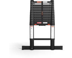 RMBO Telescopische Ladder - Telescoopladder - 4.40m lang, Compact en Draagbaar met Soft Closing Systeem, Geschikt voor Particulier en Professioneel Gebruik, Telescopische Vouwladder, Max. Belasting 150 kg, EN 131.6