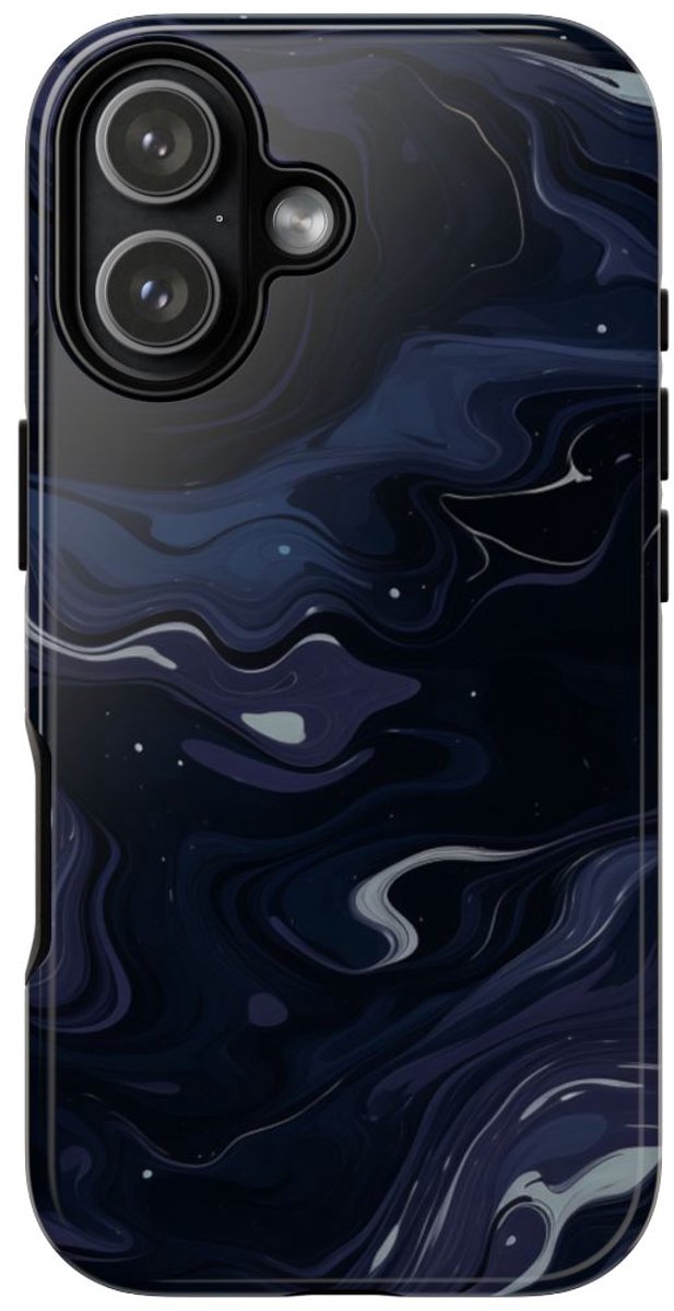 Donker Abstract Wervelend Patroon – Telefoonhoesje Geschikt voor iPhone 17