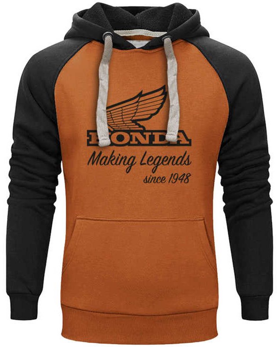 Trui Honda Vintage Legends Oranje, maat XS - Honda Vintage Collection - Hoodies