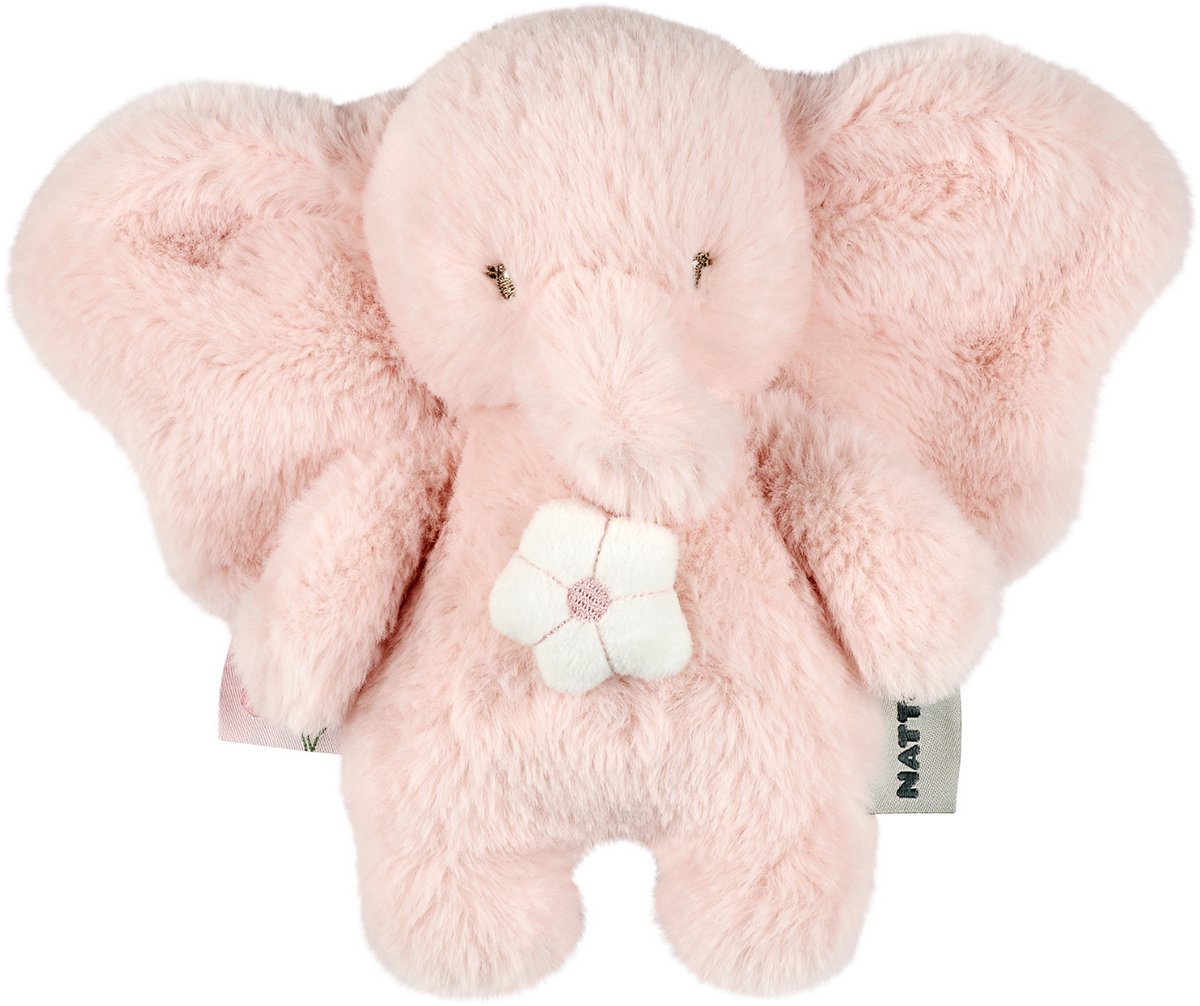 Nattou FanFan Muziekknuffel Olifant - 20 cm - Zachte Knuffel met Muziek - Baby Cadeau - Roze