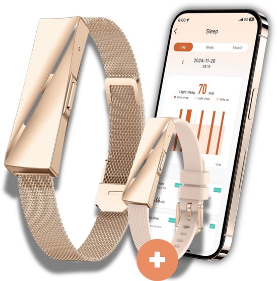 TOOBUR Fitness Tracker Horloge met Hartslag/Slaap Stapteller