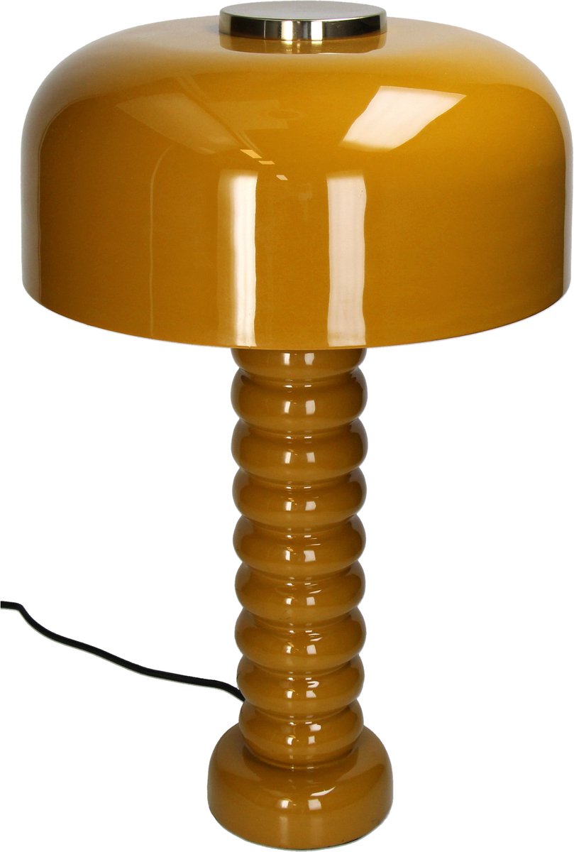 HD Table lamp iron mustard 30x30x47.5cm
