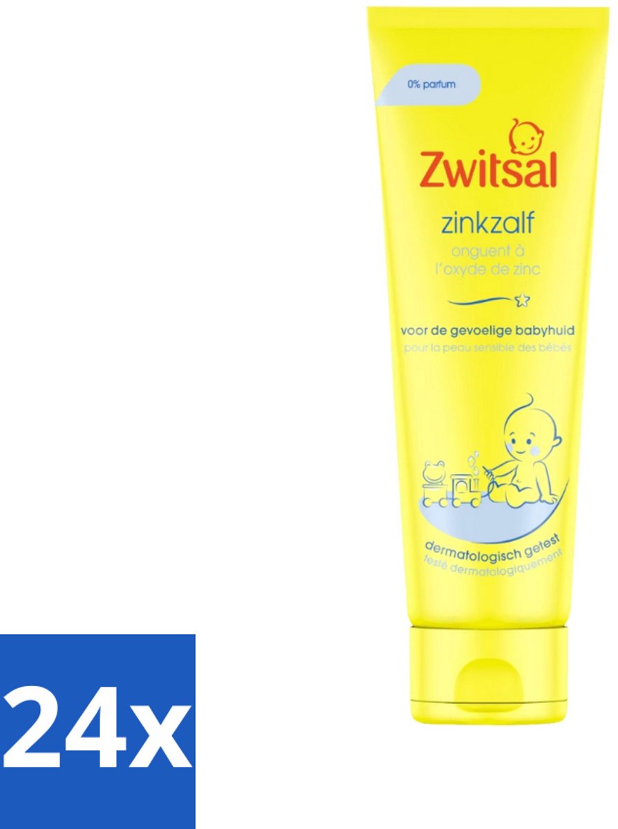 Image of 24 x Zwitsal Zinkzalf 100 ml - Babyhuid - Luieruitslag - Zinkzalf - Babyverzorging - Gevoelige Huid