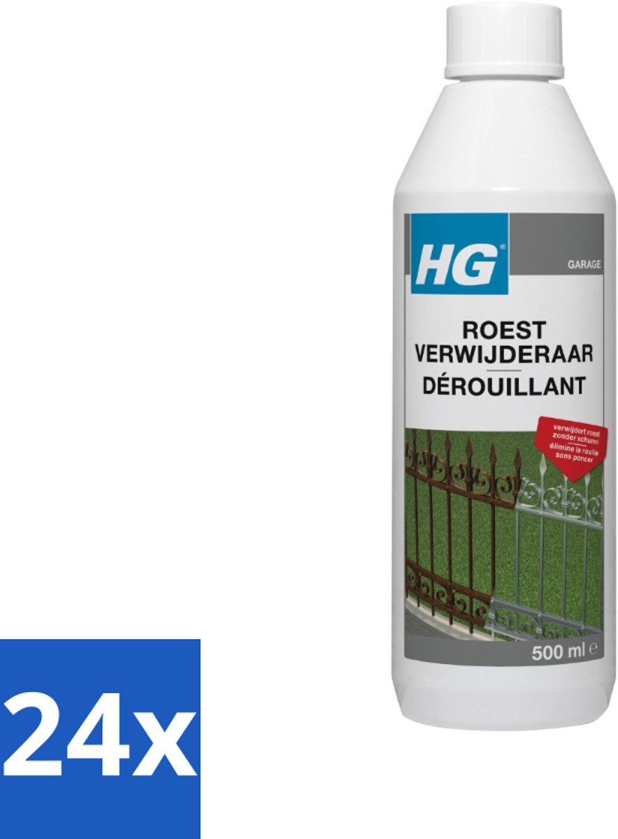 24 x HG Roestverwijderaar 500 ml - Roestverwijderaar - Roest Verwijderen - Roest Bescherming - Roestwerend - Metaal Reiniging