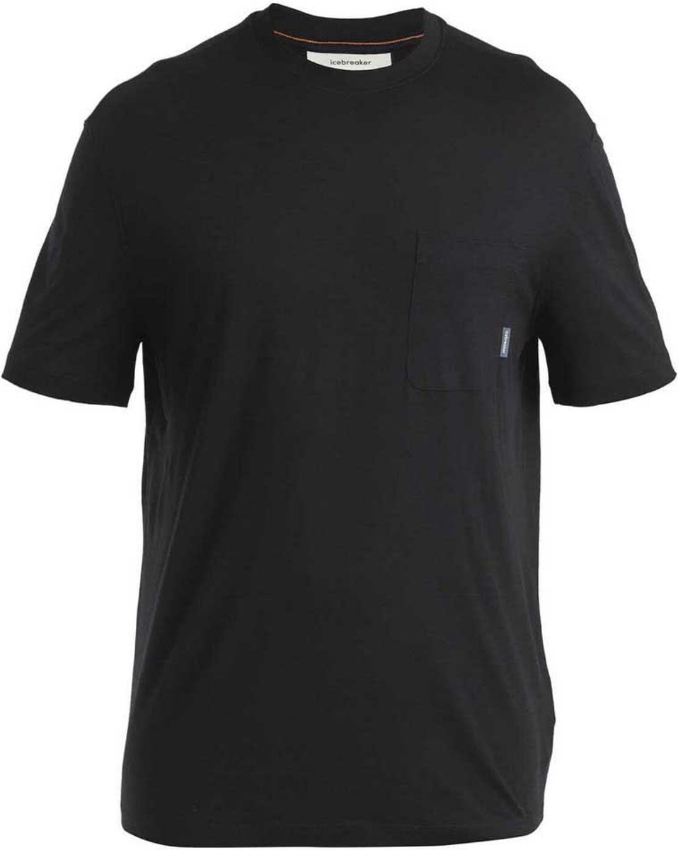 Icebreaker Merino 150 Tech Lite Iii Relaxed Pocket T-shirt Met Korte Mouwen Man Zwart