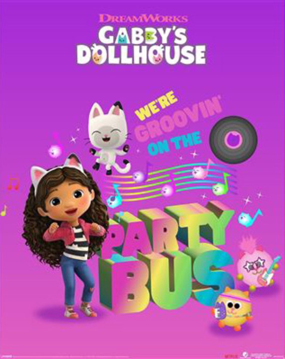 Pyramid Poster Gabbys Dollhouse - Party Bus 40x50cm Divers