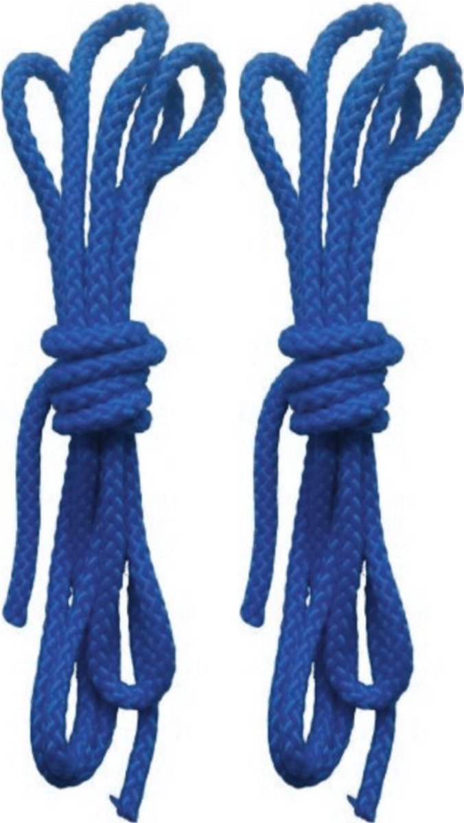 Springtouwen Donkerblauw 2,5 Meter Set 2st.