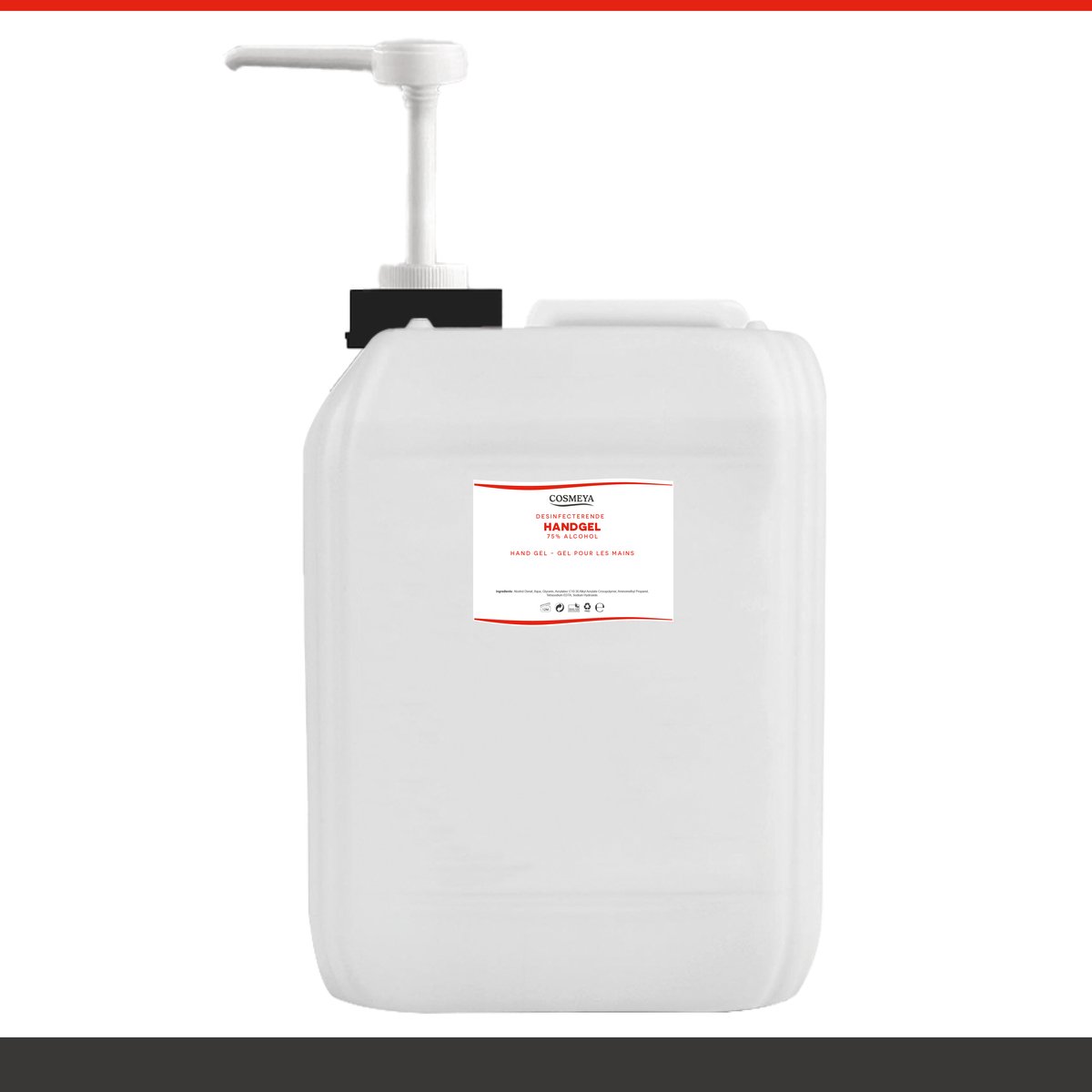 Handgel 80% - Naturel - 12 Liter - Jerrycan - Met pomp - Navulling Q1 Q7
