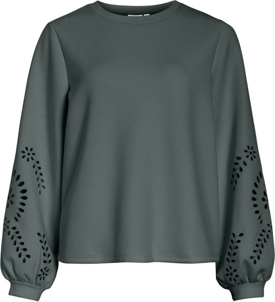 VILA - VISANDY L/S DETAIL SWEAT TOP - NOOS - Dames - Sweaters