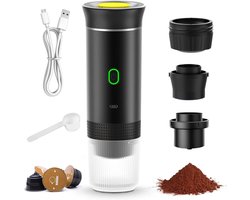 Draagbare espressomachine voor onderweg - 3-in-1 mini koffiezetapparaat voor camping, reizen en kantoor