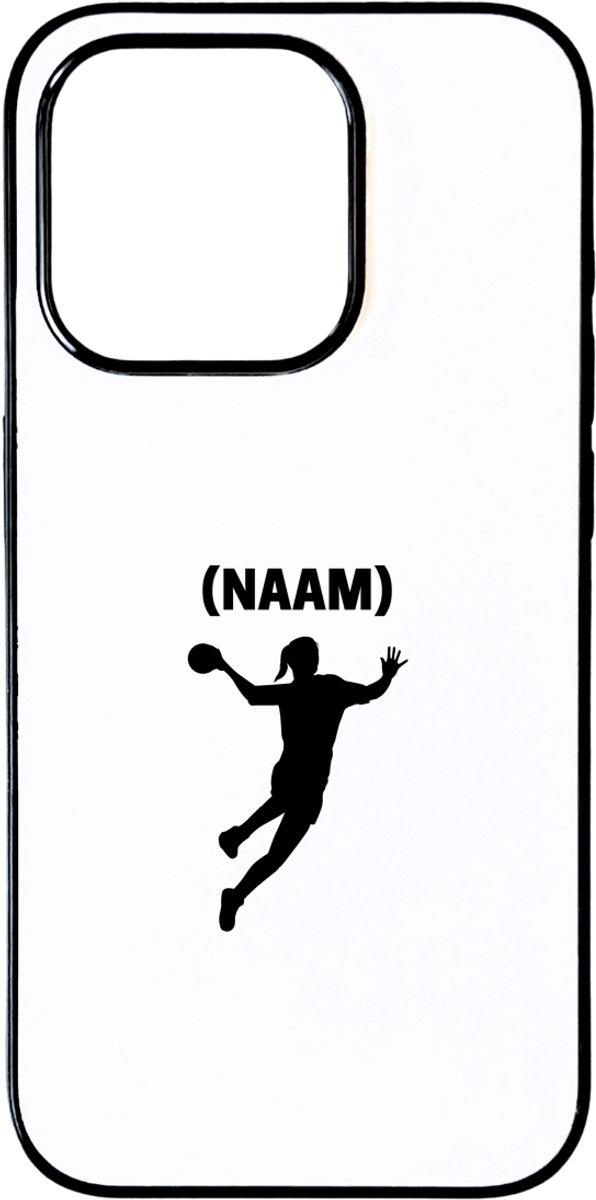 Hacebo® - Handbal met eigen naam - telefoonhoesje - Handbal - Handbalster - telefoonhoesjes - Sport - hoesje geschikt voor iPhone 15 Pro