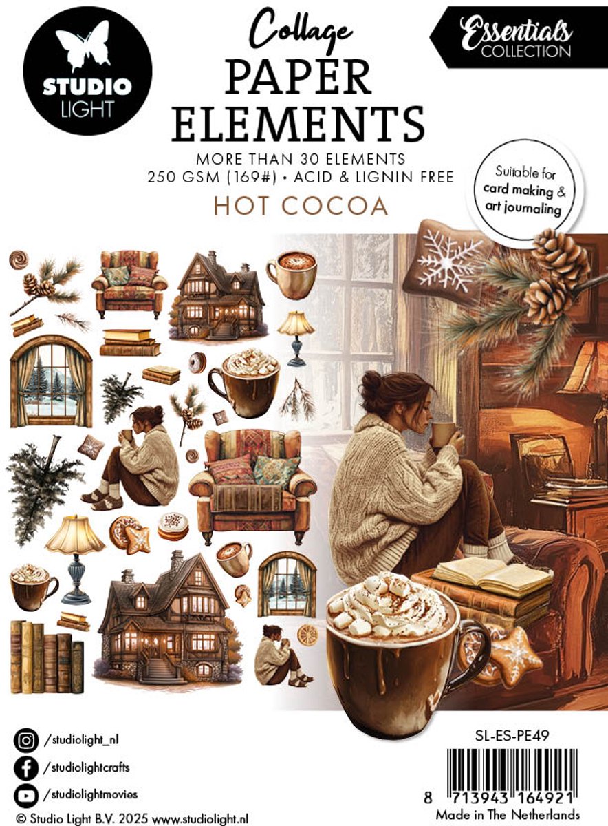 Paper elements Hot cocoa - Essentials nr. 48