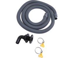 Allecto plus - Lenspomp installatiekit 750GPH - met hogedrukbestendige slang en sanitair oplossing - zwart