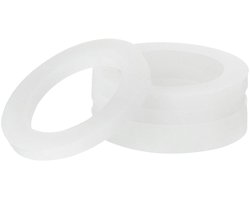 Allecto plus - Siliconen afdichting 30 mm voor douche douchekop - set van 5 stuks met 20 mm D - witte VMQ afdichtringen voor water slang kraan buisleiding