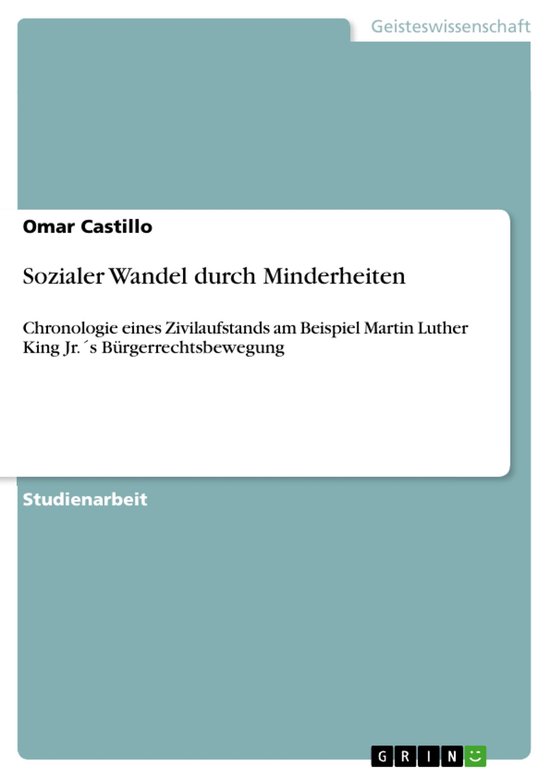 Sozialer Wandel Durch Minderheiten - cover