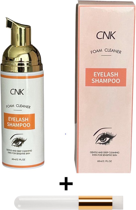 Foam Lash – 60ml - Gratis reinigingsborstel - Foam cleanser - Lash foam shampoo - Olievrij- wimper shampoo - lash soap - wimper zeep - cleanser for eyelashes - wimper schuim - wimper reiniging - make up remover - Lash shampoo - Wimper shampoo