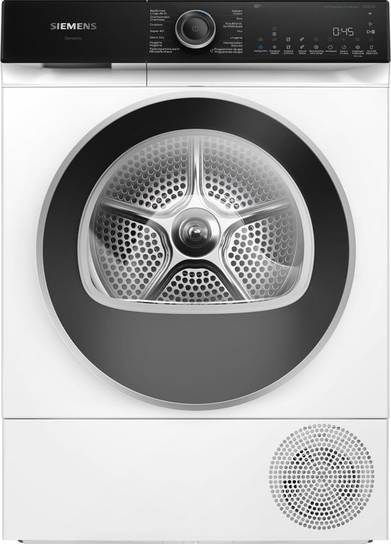 Siemens WQ46H2DEFG - iQ500 - Wasdroger - Warmtepompdroger - 9 kg - - Energielabel B - Zelfreinigende condensor blijvend energiezuinig -Home connect