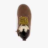 Blue Box gevoerde jongens veterboots cognac bruin - Maat 33