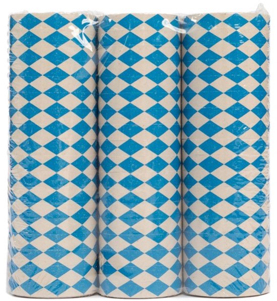 20x Serpentine rollen bavaria - Feest Versiering Carnaval Decoratie Optoch Serpentine Serpetine Oktoberfest Bierfeest Bier