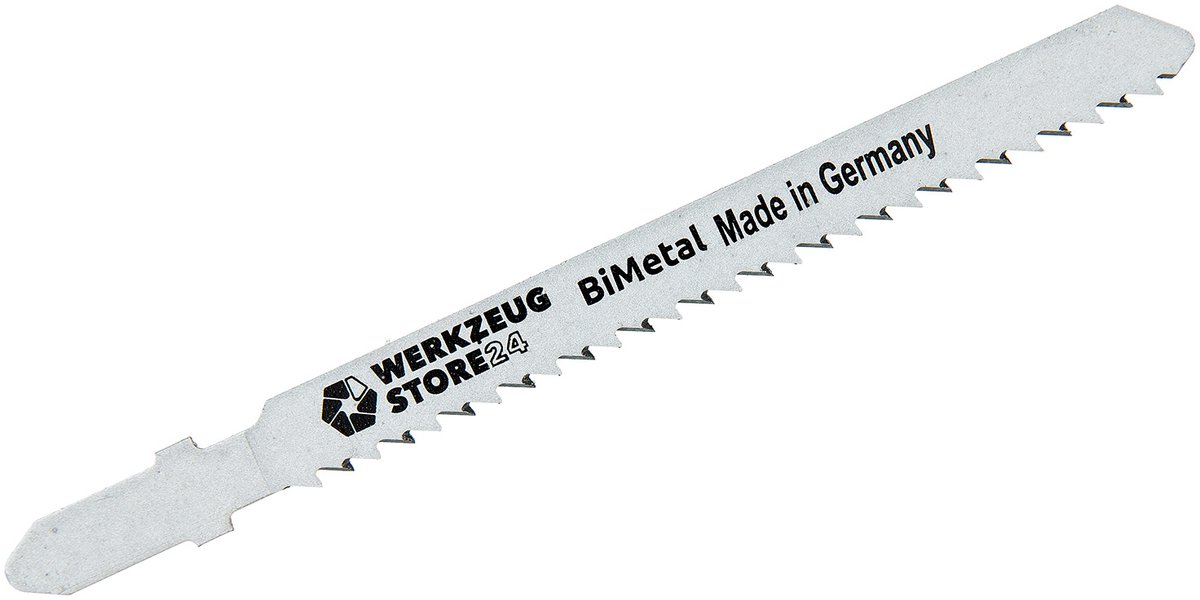 WS24 20x Bi-Metaal Decoupeerzaagblad geslepen/conisch op stoot GL 100 mm schoon/splintervrij - WS24-100013