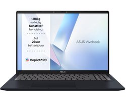 ASUS Vivobook 16 X1607QA-MB112W - Copilot+ Laptop -16 inch - Snapdragon X - 16GB/1TB - azerty