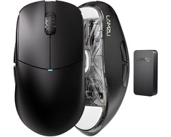 Lamzu Atlantis Mini - Gaming Muis - Ultra Lichtgewicht - 51 Gram - 26K DPI - Wireless - 4K Polling - Draadloos - Zwart