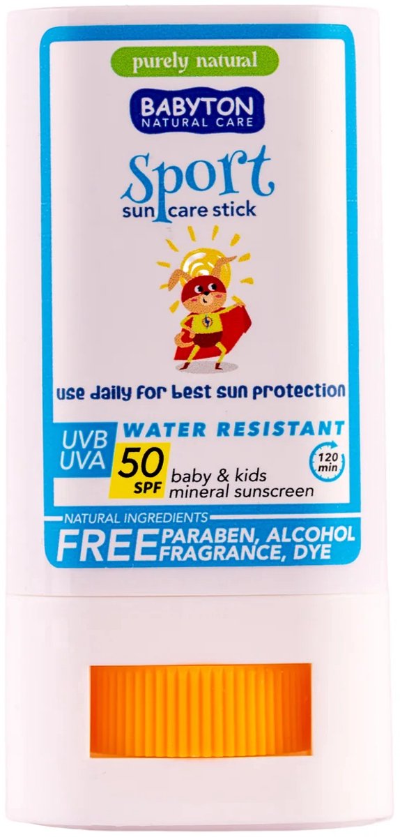 BABYTON - Zonnecrème SPF50 - Natuurlijke zonnecrème - Stick - 20g