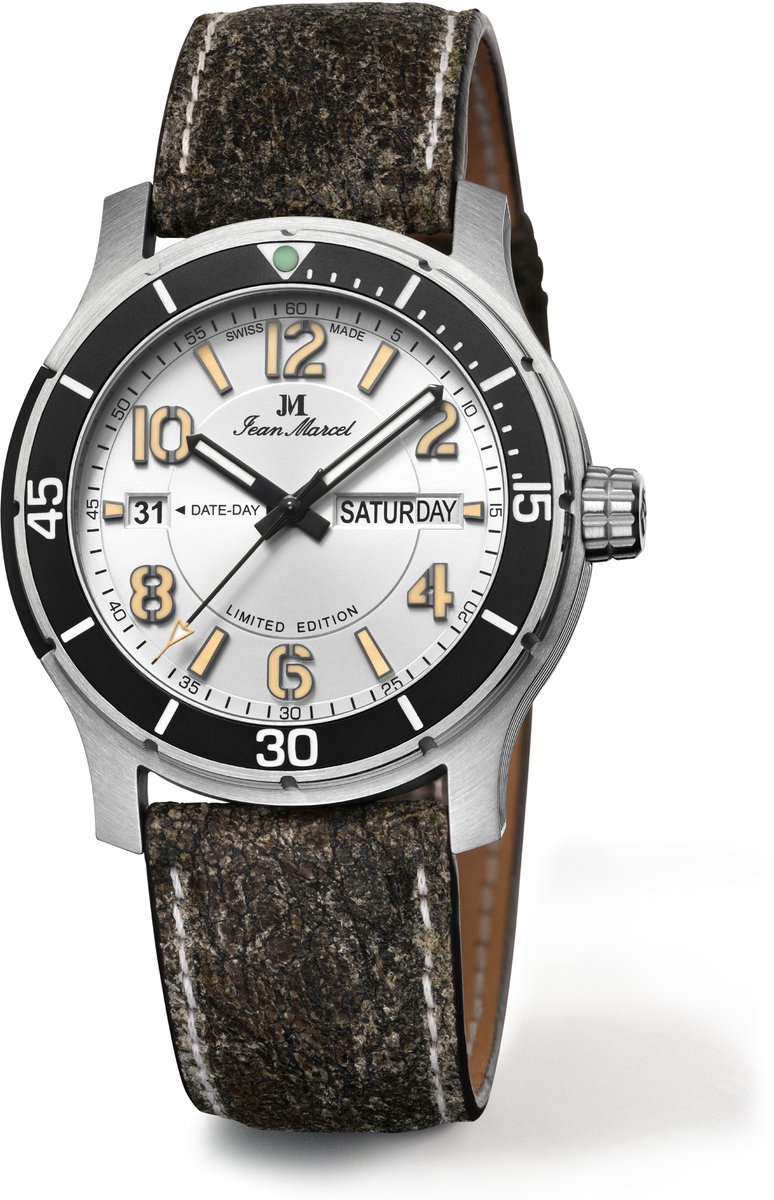 Jean Marcel Herren Armbanduhr Edelstahl Satiniert 24,5cm