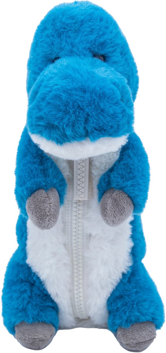 Cute since 1999 - Dinosauruspark - Blauwe Dinosaurus Etui- Zachte pennenzak - etui meisjes en jongens vanaf 12 maanden - 26cm x 9cm