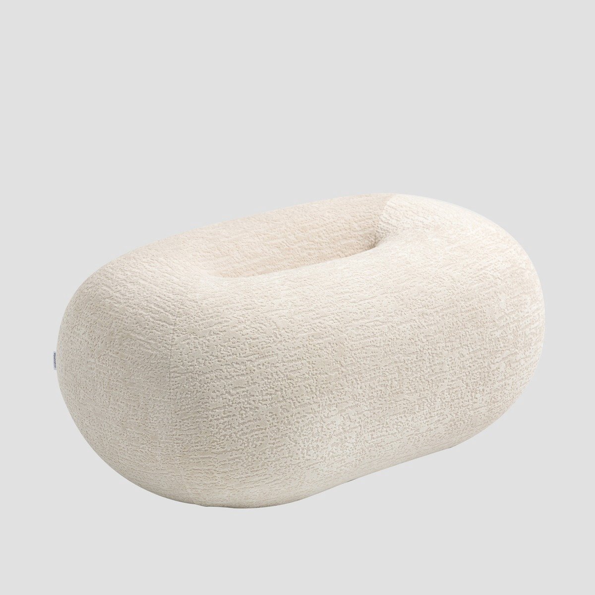 HOMLA - Pouf - Ecru - 82x52x34 cm